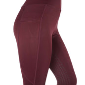 Horka Riding Legging Pro Embossed Wine