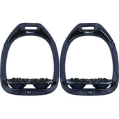 Flex-On Stirrups Green Composite Inclined Ultra Grip Navy/Black/Navy