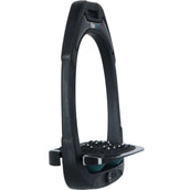 Flex-On Stirrups Green Composite Inclined Ultra Grip Black/Black/Dark Green