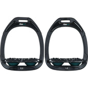 Flex-On Stirrups Green Composite Inclined Ultra Grip Black/Black/Dark Green