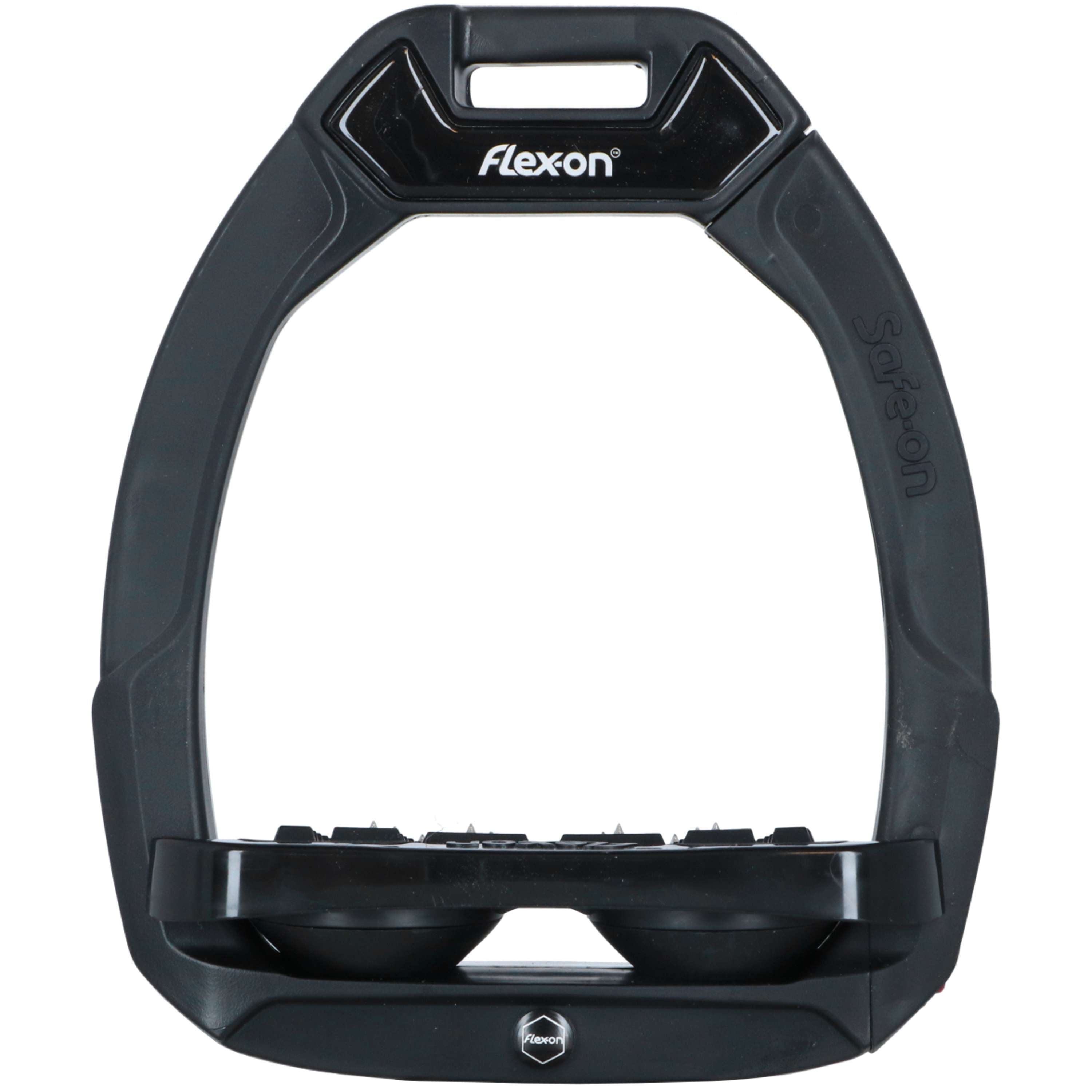 Flex-On Safety Stirrups Safe-On Inclined Ultra Grip Black/BlackBlack