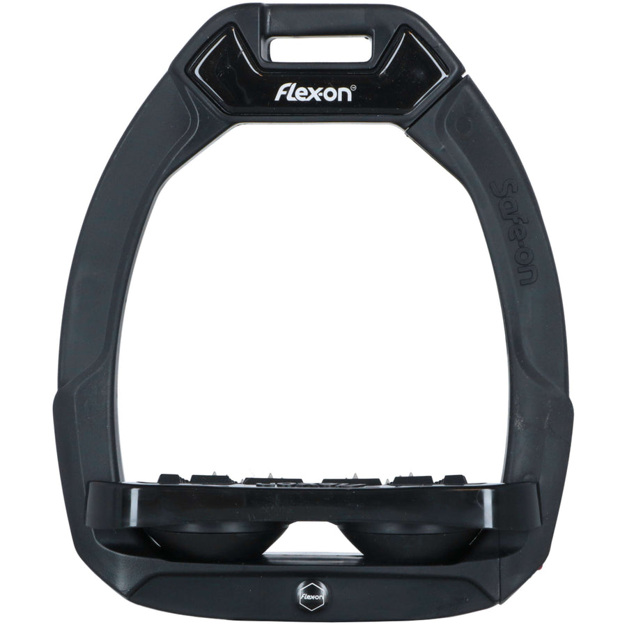 Flex-On Safety Stirrups Safe-On Inclined Ultra Grip Black/BlackBlack