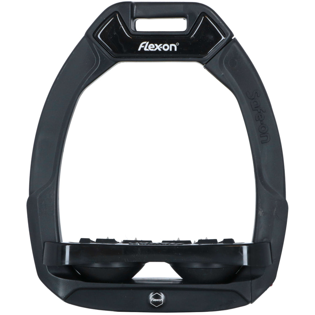 Flex-On Safety Stirrups Safe-On Inclined Ultra Grip Black/BlackBlack