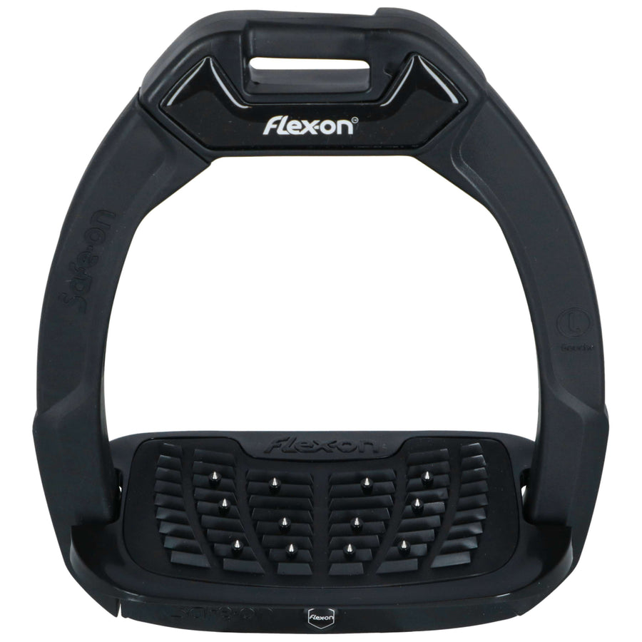 Flex-On Safety Stirrups Safe-On Inclined Ultra Grip Black/BlackBlack