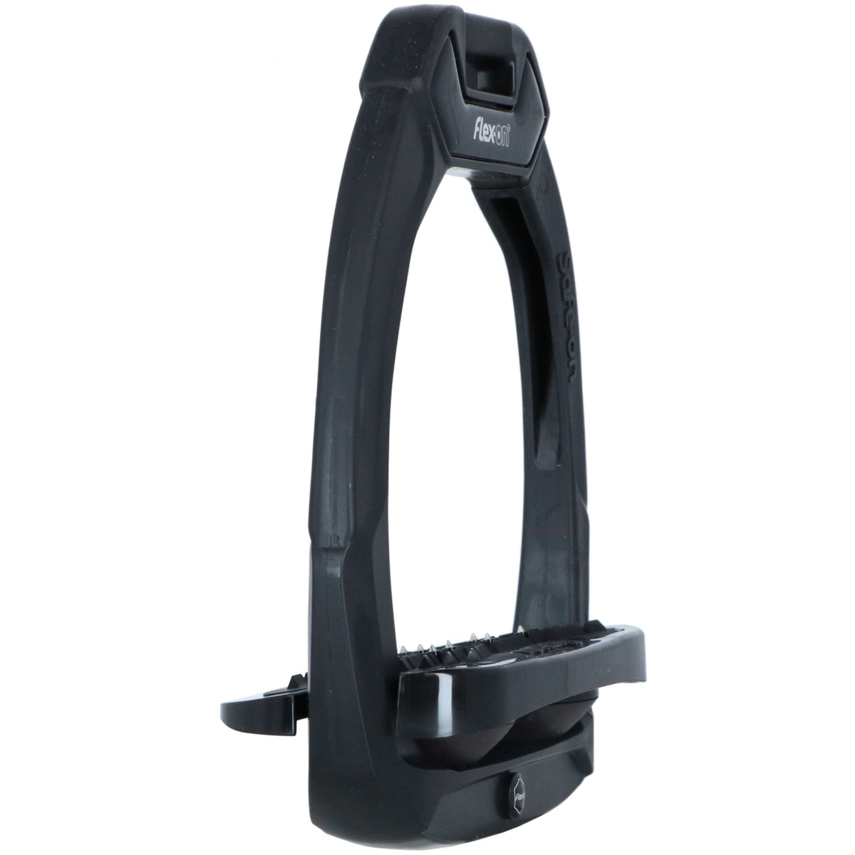 Flex-On Safety Stirrups Safe-On Inclined Ultra Grip Black/Black/Brown