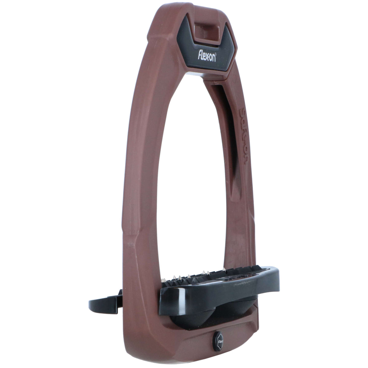 Flex-On Safety Stirrups Safe-On Inclined Ultra Grip Brown/Black/Black