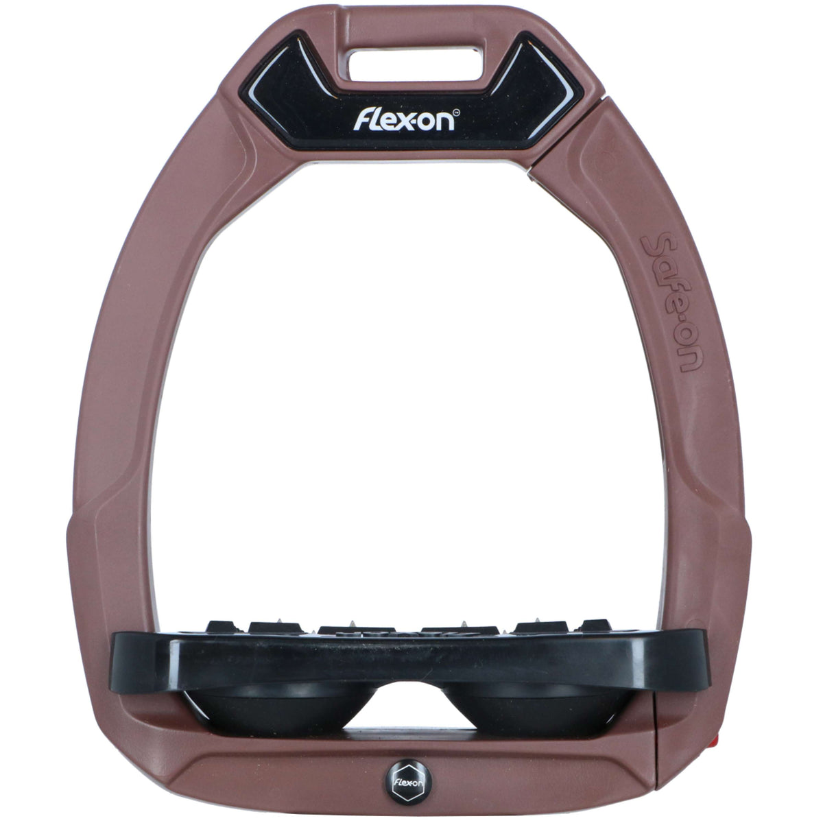 Flex-On Safety Stirrups Safe-On Inclined Ultra Grip Brown/Black/Black