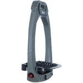 Flex-On Safety Stirrups Safe-On Inclined Ultra Grip Dark Grey/Black/Black