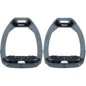 Flex-On Safety Stirrups Safe-On Inclined Ultra Grip Dark Grey/Black/Black