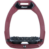 Flex-On Safety Stirrups Safe-On Inclined Ultra Grip Burgundy/Black/Black