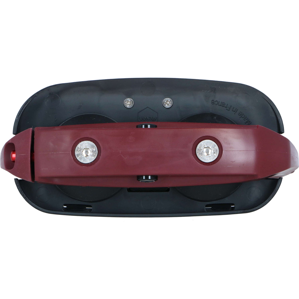 Flex-On Safety Stirrups Safe-On Inclined Ultra Grip Burgundy/Black/Black