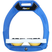 Flex-On Safety Stirrups Safe-On Junior Inclined Grip Blue/White/Yellow