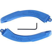 Flex-On Safety Stirrups Safe-On Junior Inclined Grip Blue/White/Yellow