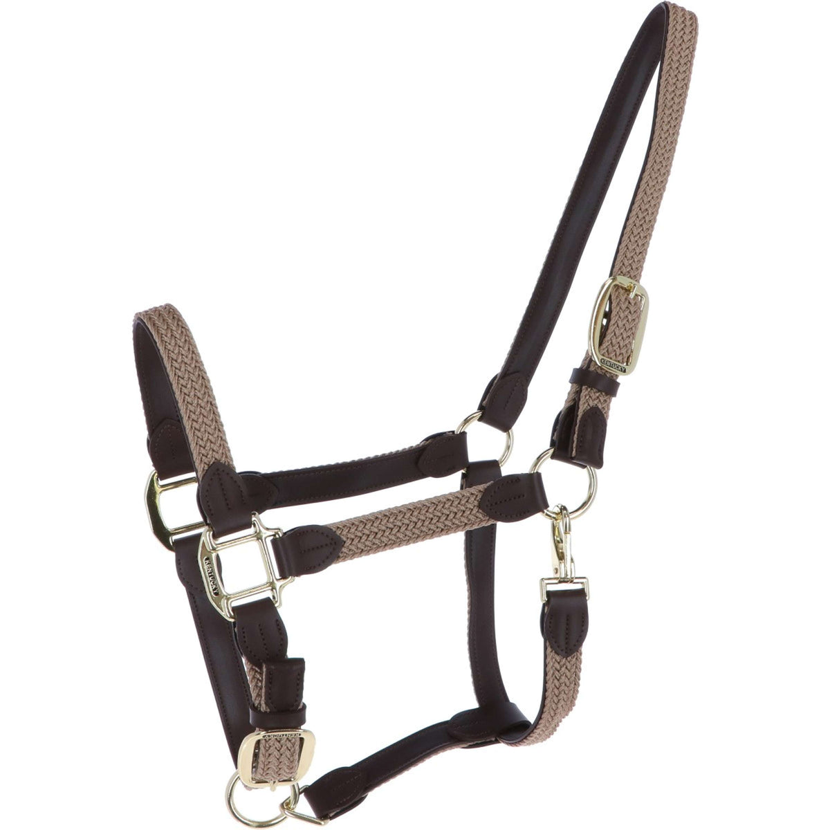 Kentucky Halter Plaited Nylon Beige