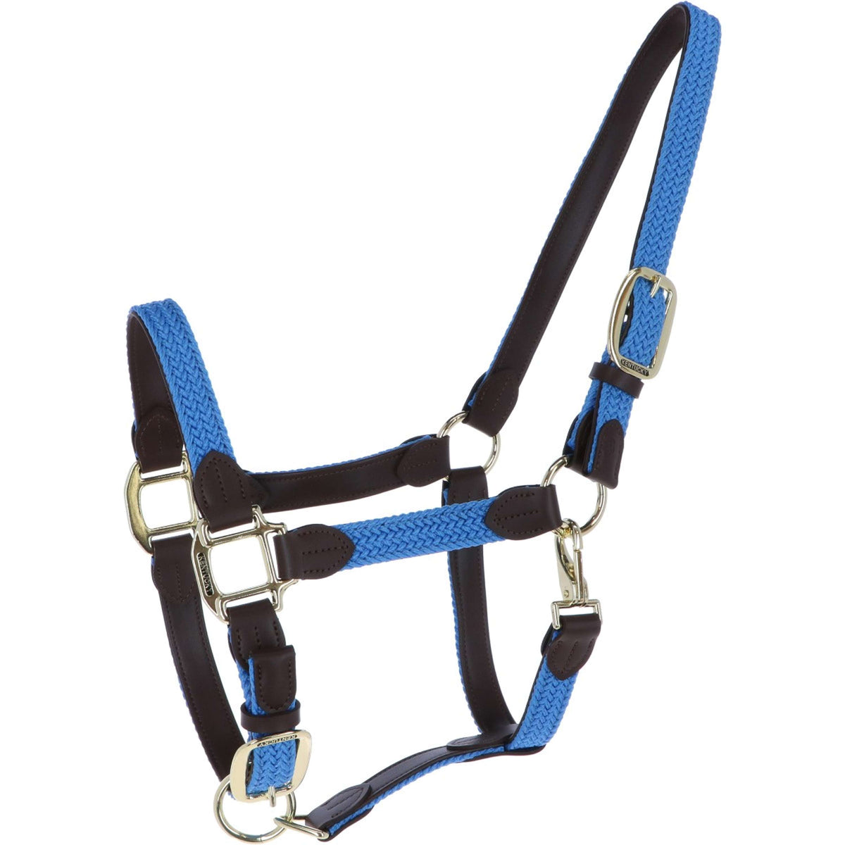 Kentucky Halter Plaited Nylon Lightblue