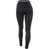 Red Horse Riding Legging Kaya Black/Silver