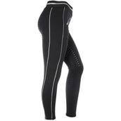 Red Horse Riding Legging Kaya Black/Silver