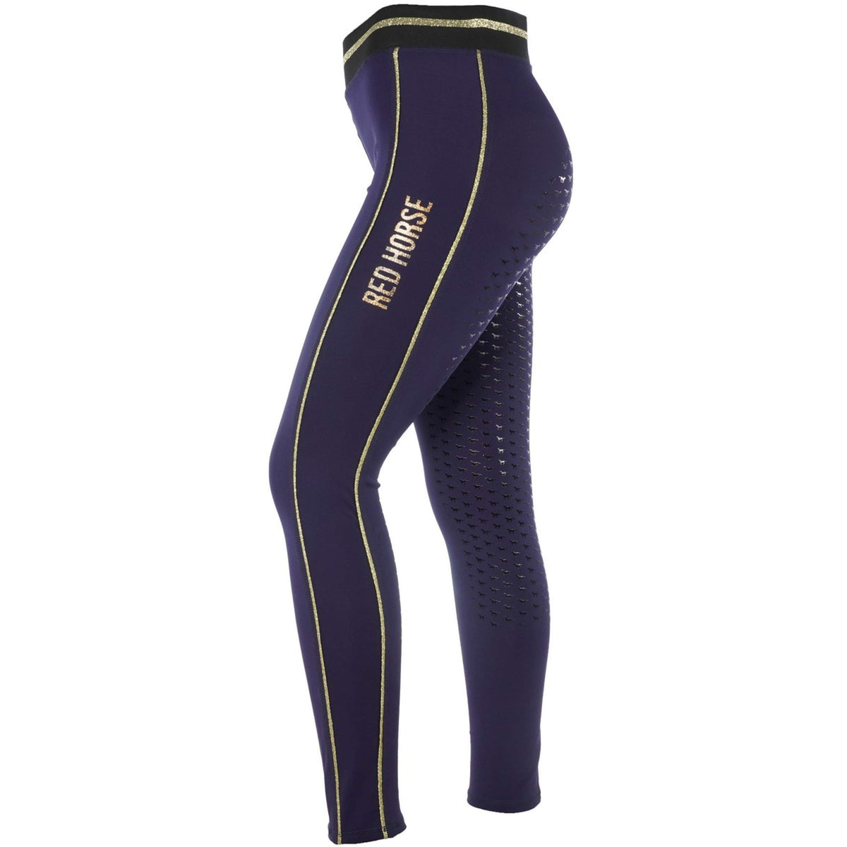 Red Horse Riding Legging Kaya Blue/Gold