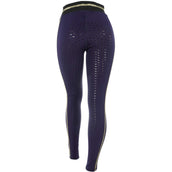 Red Horse Riding Legging Kaya Blue/Gold