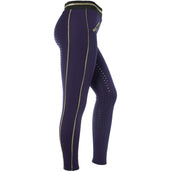 Red Horse Riding Legging Kaya Blue/Gold