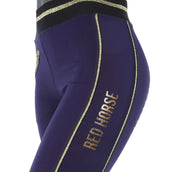 Red Horse Riding Legging Kaya Blue/Gold