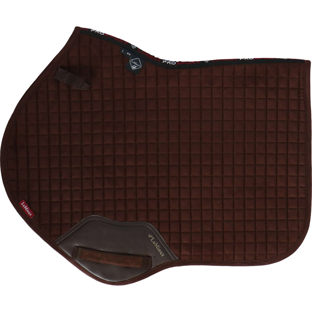 LeMieux Saddlepad Square Suede CC Brown