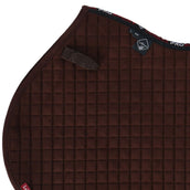 LeMieux Saddlepad Square Suede CC Brown