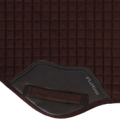 LeMieux Saddlepad Square Suede CC Brown