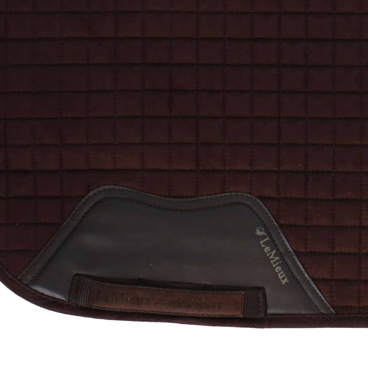 LeMieux Saddlepad Square Suede Dressage Brown