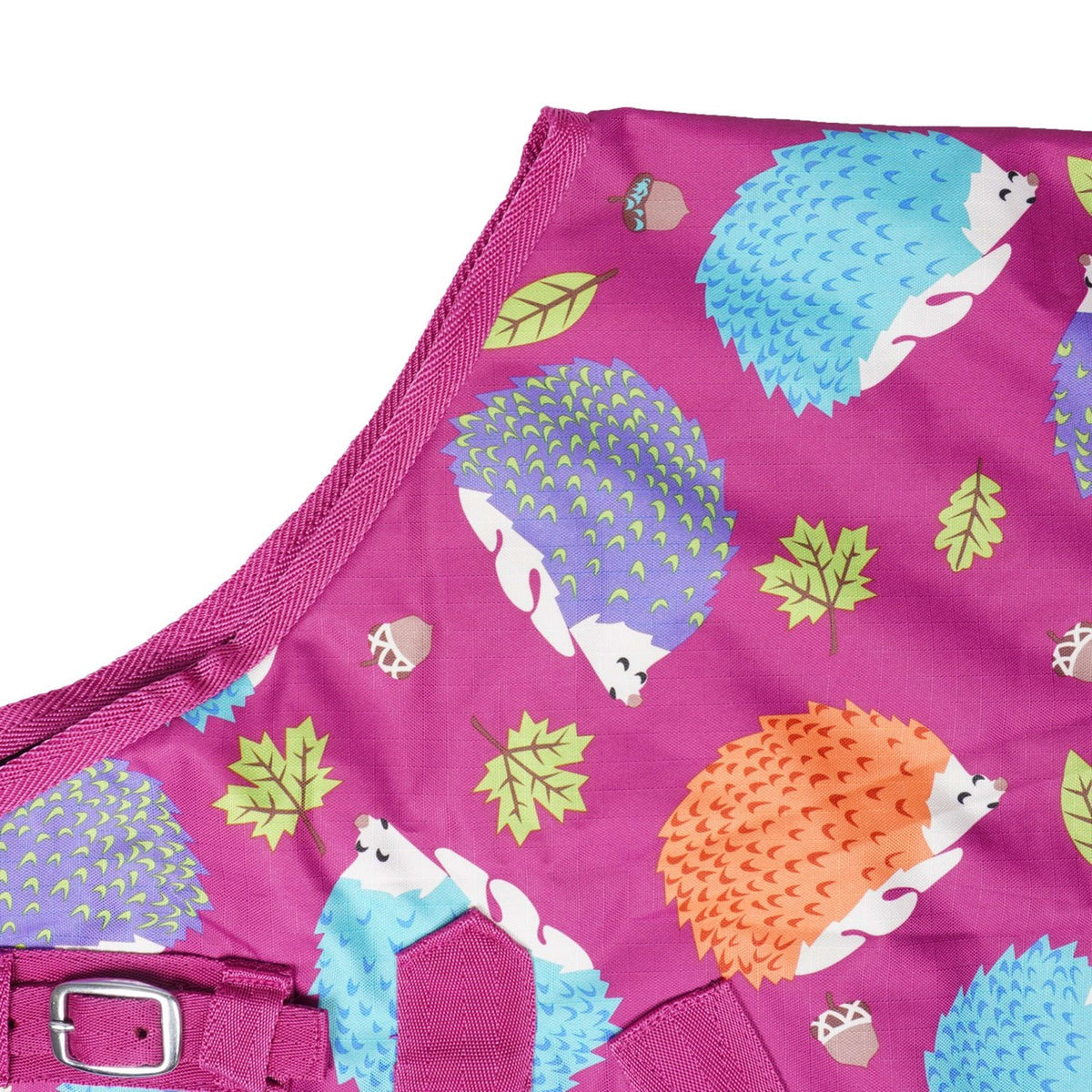 HB Harry & Hector Outdoor Rug Hedgehog Fleece Fuchsia