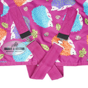 HB Harry & Hector Outdoor Rug Hedgehog Fleece Fuchsia