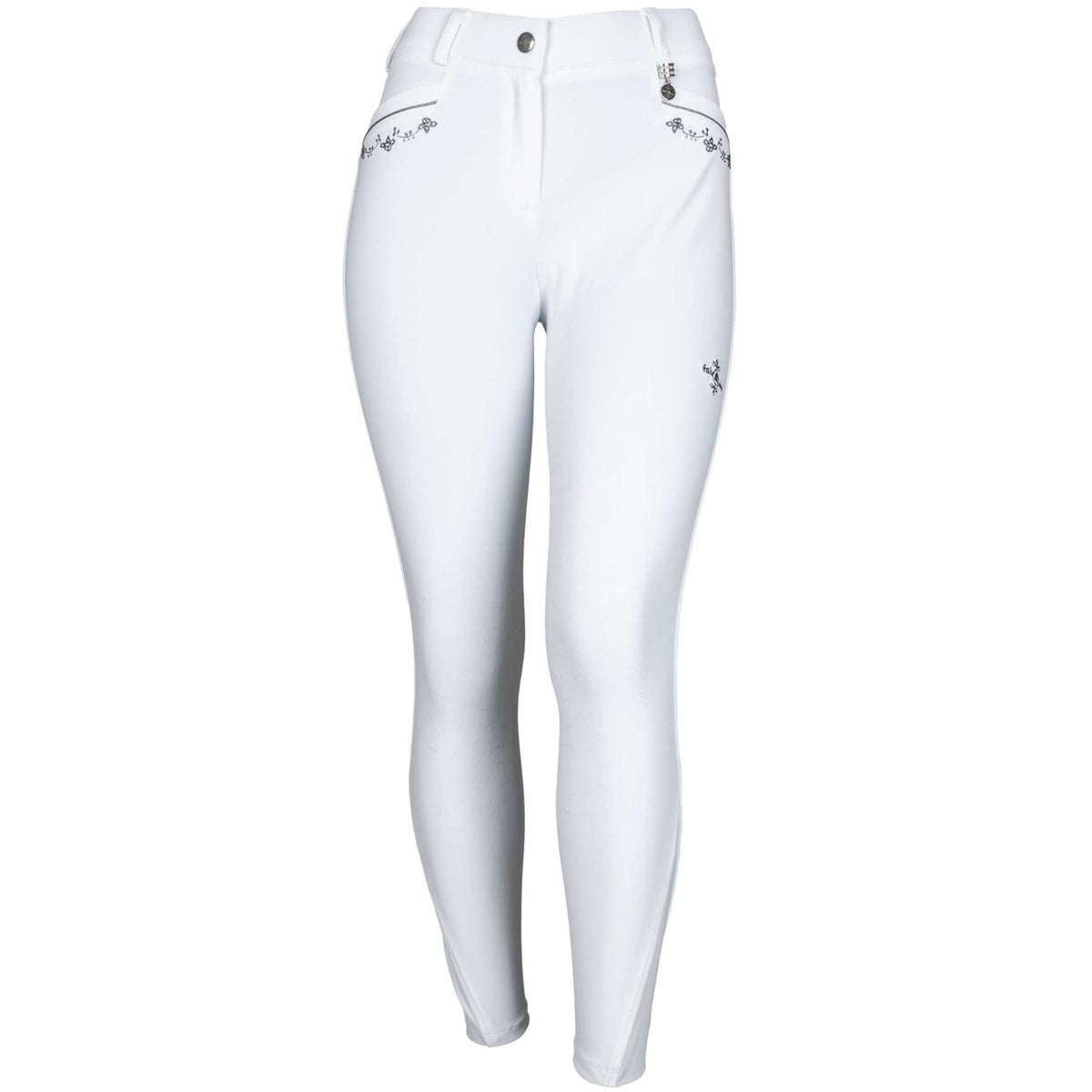 Fair Play Breeches Johanna Fleur Knee Grip White