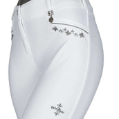 Fair Play Breeches Johanna Fleur Knee Grip White