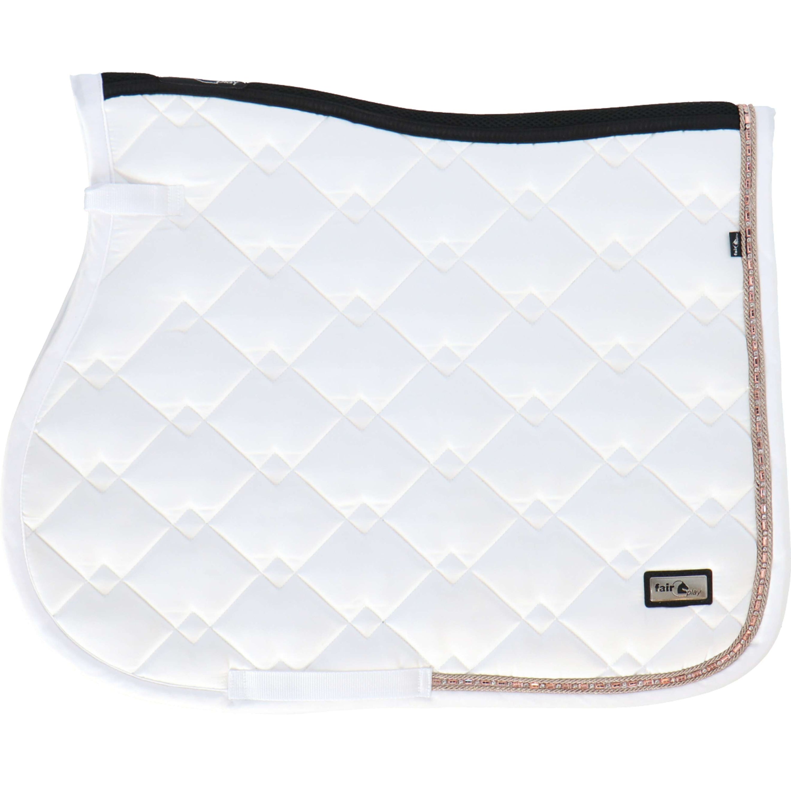 Fair Play Saddlepad Azuryt Ceramic Rosegold General Purpose White