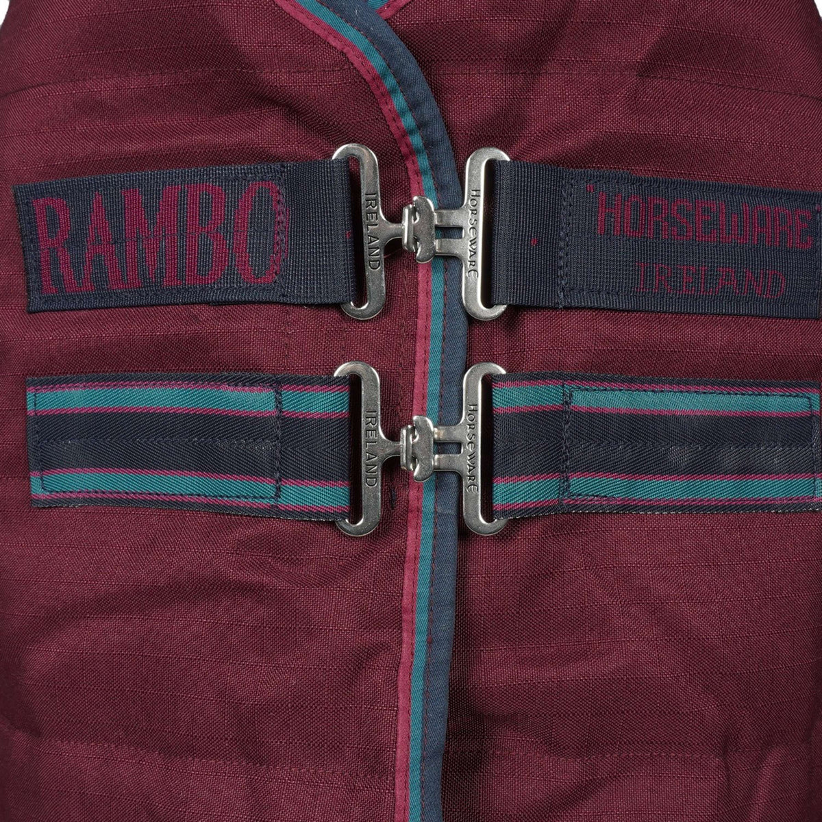 Rambo Stable Rug Embossed Lining 100g Burgundy