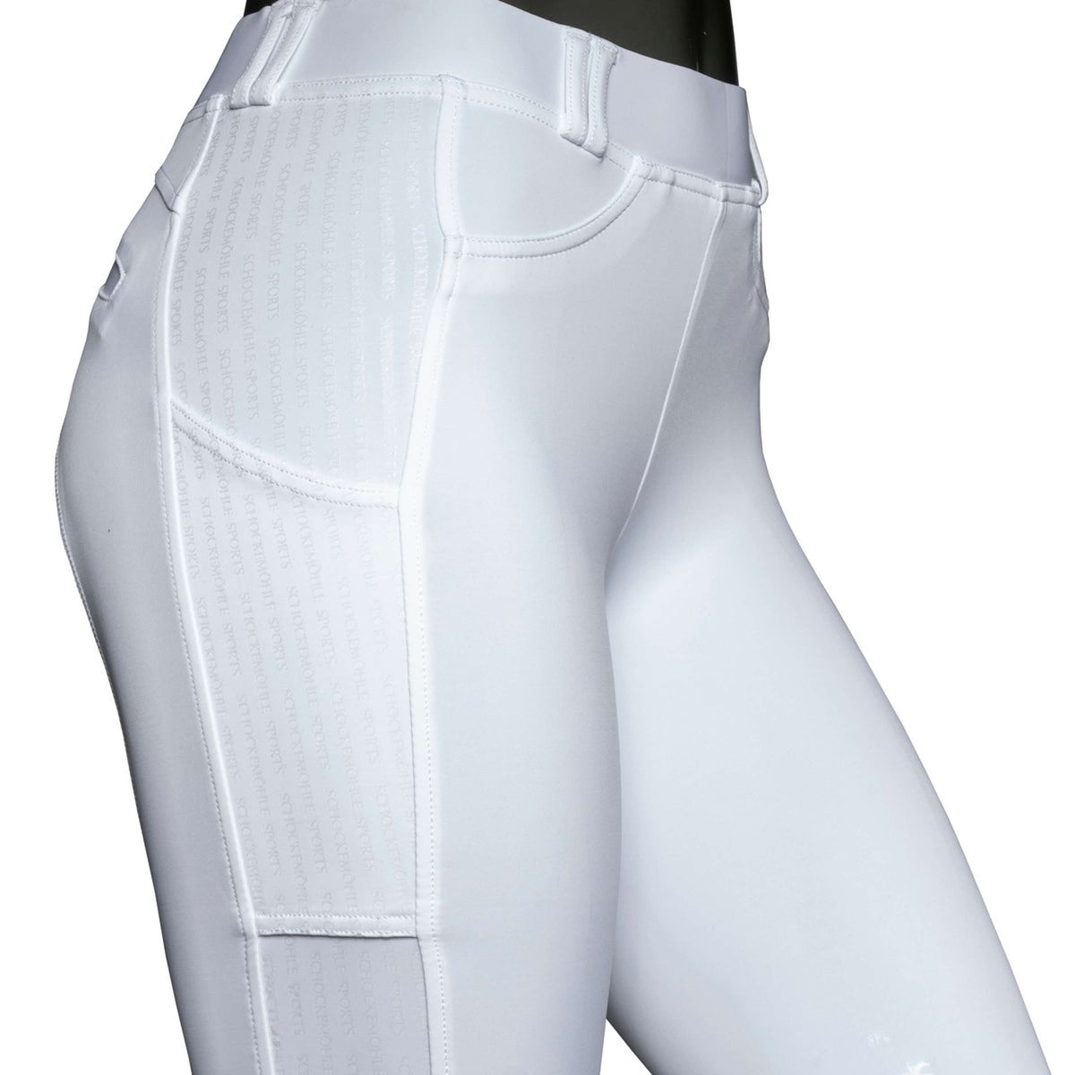 Schockemöhle Riding Legging Sporty Knee Grip White