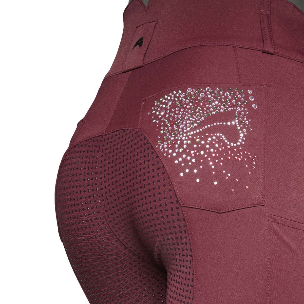 Euro-star Breeches Indigo Glam Full Grip Dark Berry