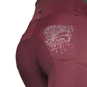 Euro-star Breeches Indigo Glam Full Grip Dark Berry