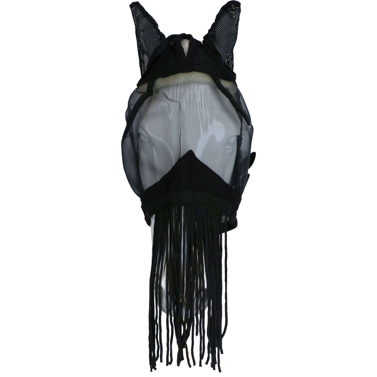 EQUITHÈME Fly Mask Anti-UV Franges Black