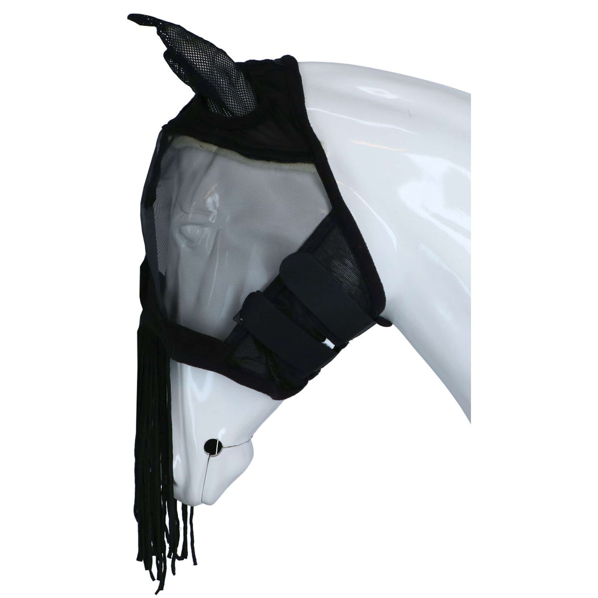 EQUITHÈME Fly Mask Anti-UV Franges Black