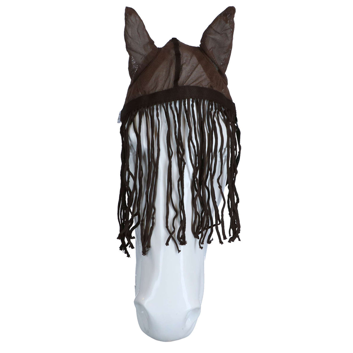 EQUITHÈME Fly Mask Anti-UV Fly Fring Brown