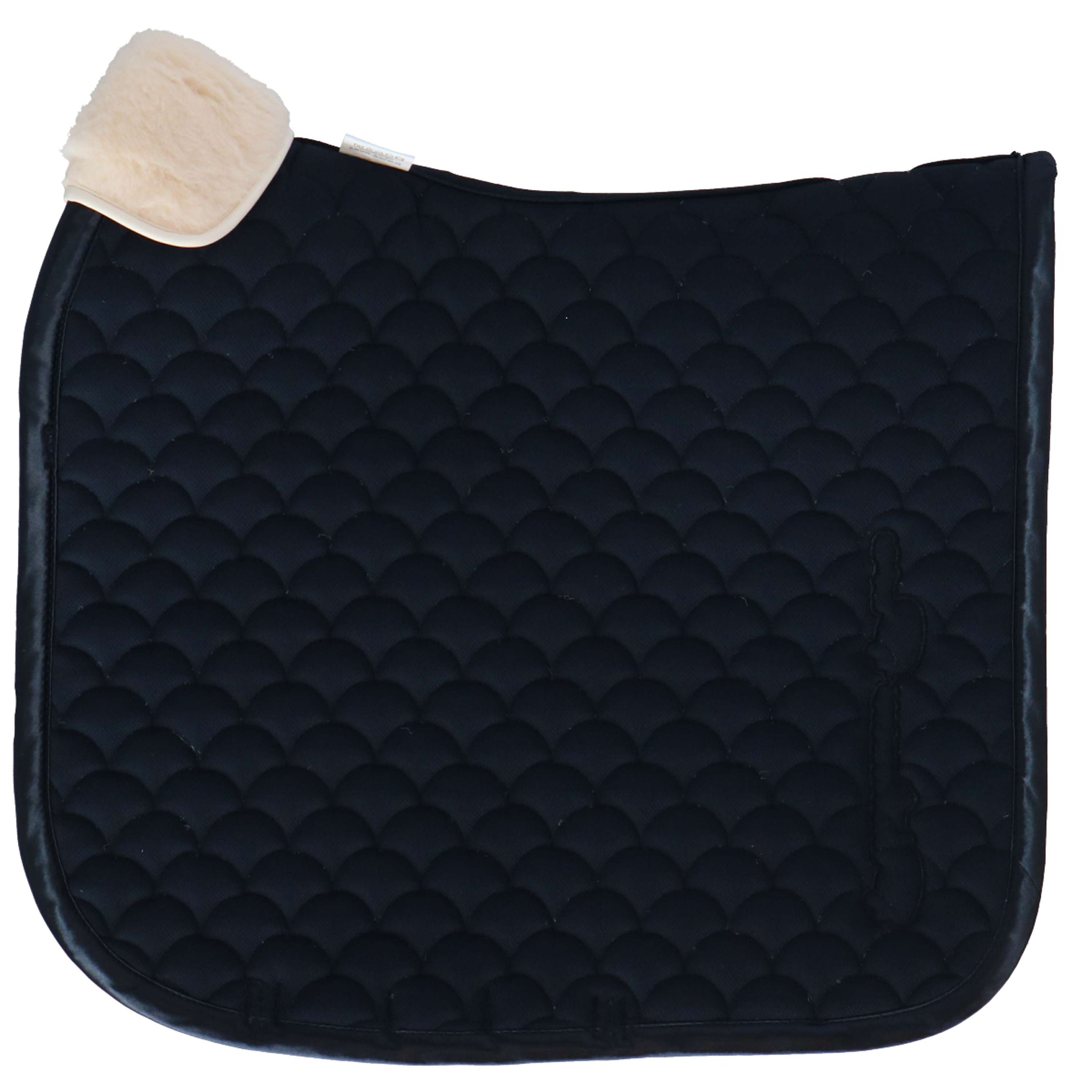 Eskadron Saddlepad Platinum Pure Satin Cloud Dressage Navy