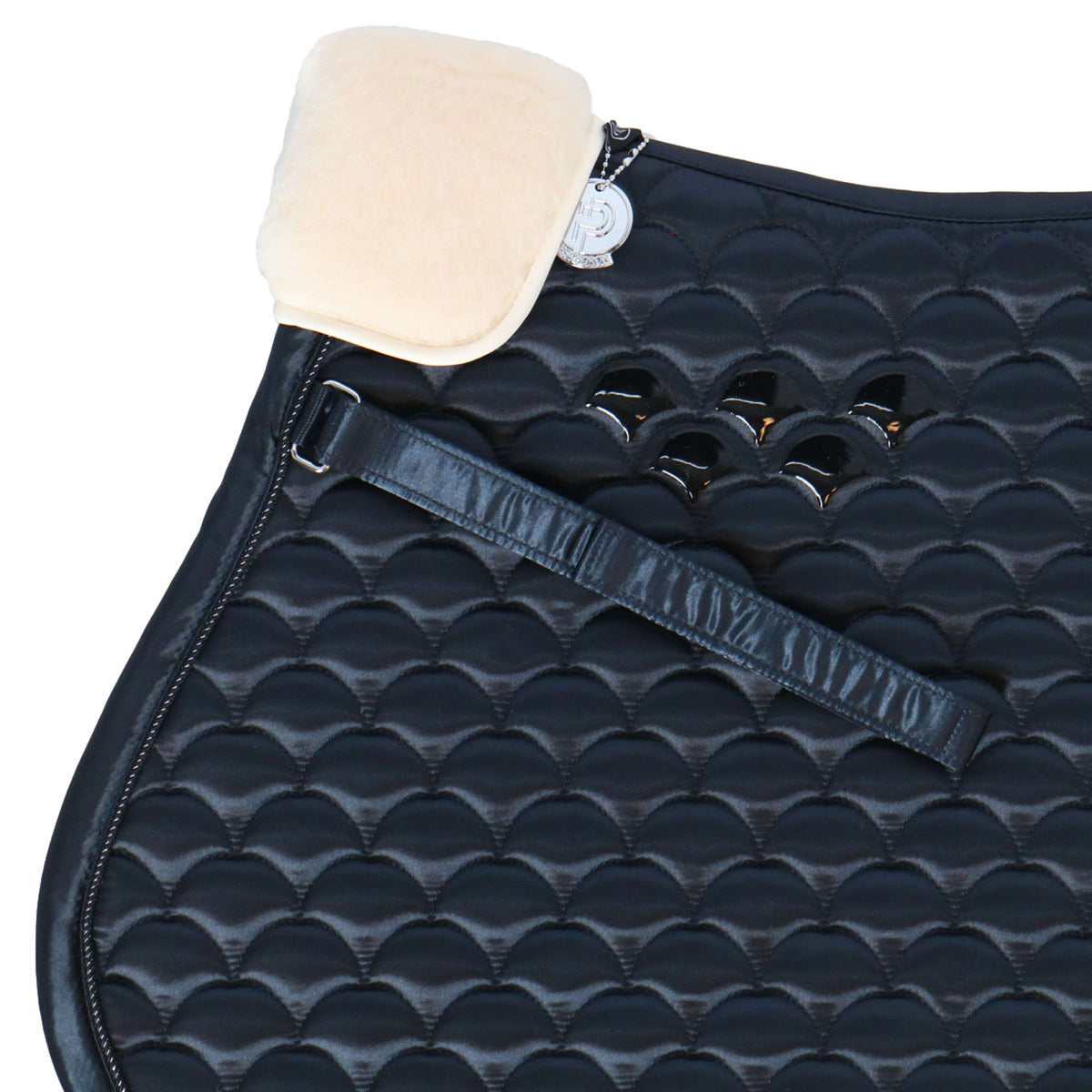 Eskadron Saddlepad Platinum Pure Satin Cloud General Purpose Navy