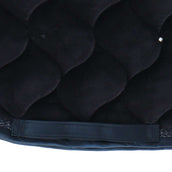 Eskadron Saddlepad Platinum Pure Velvet Crystal Dressage Navy