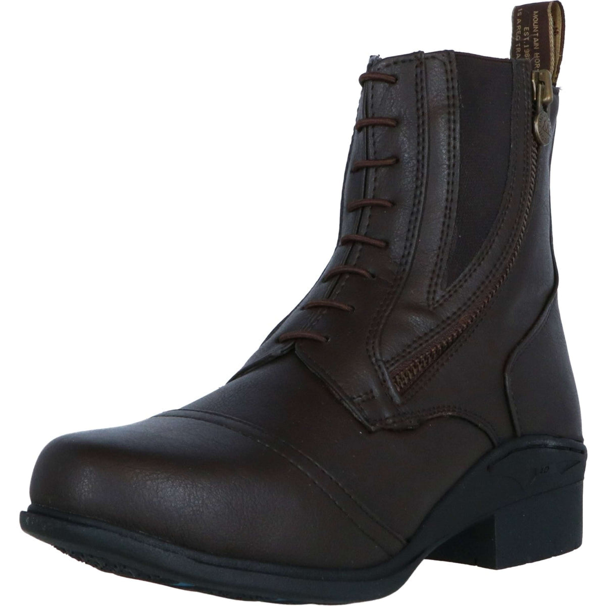 Mountain Horse Jodhpurs Veganza Side Zip Paddock Brown