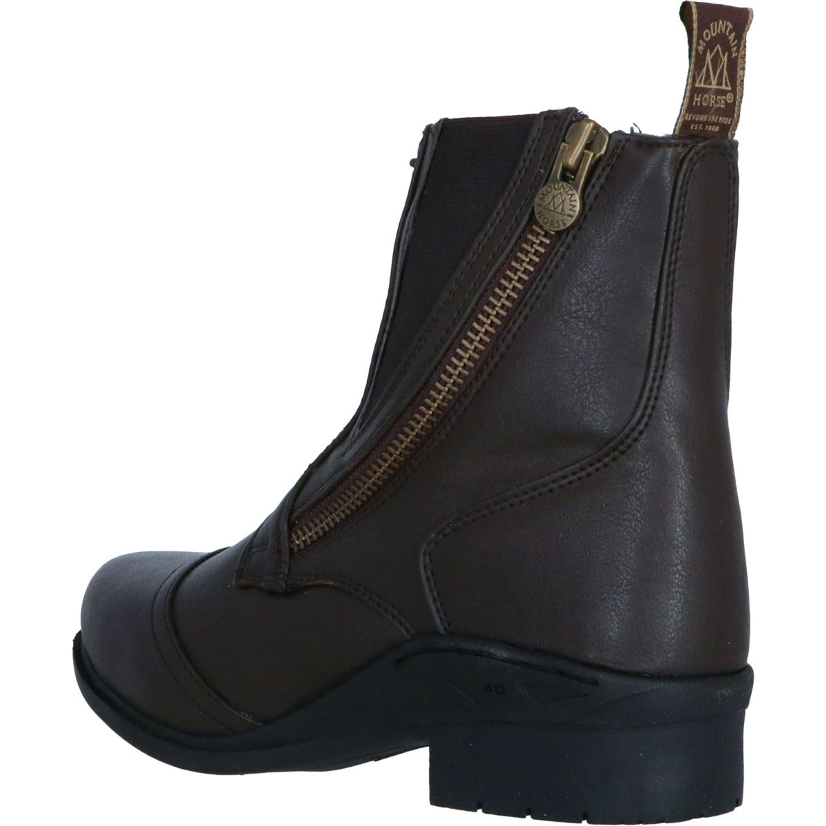 Mountain Horse Jodhpurs Veganza Side Zip Paddock Brown