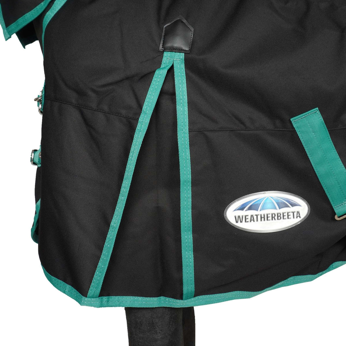 Weatherbeeta Rain Rug Combo Neck Lite Plus 900d Black/Bottle Green