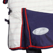 Weatherbeeta Fly Rug Breeze III Combo Neck White/Blue/Red