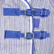 Weatherbeeta Fly Rug Comfitec Ripshield Plus Combo Neck White/Blue