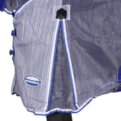 Weatherbeeta Fly Rug Comfitec Ripshield Plus Combo Neck White/Blue